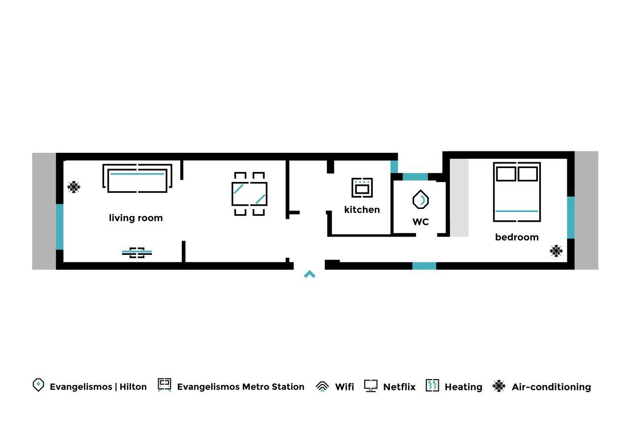 Urban Chic 1Bd Apartment In Hilton District By Upstreet Athen Eksteriør billede